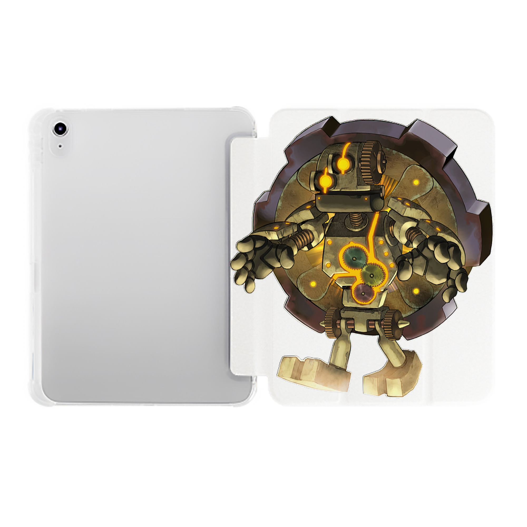 （画像用） 遊☆戯☆王 Yu-Gi-Oh! IPad ケース ペン収納付き 三つ折りスタンド PUレザー×シリコン 対応機種9.5/10.5/10.9インチ